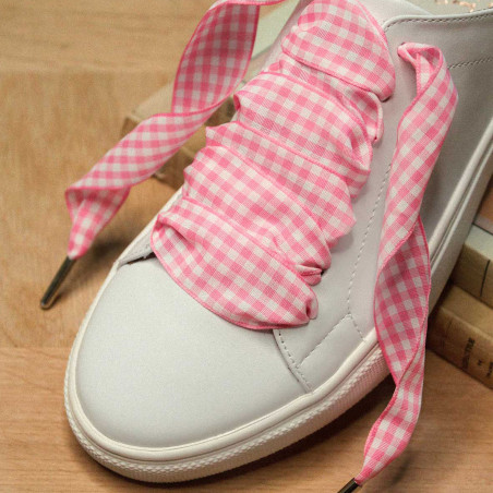 LACETS VICHY Rose, Lacets Froufrouz