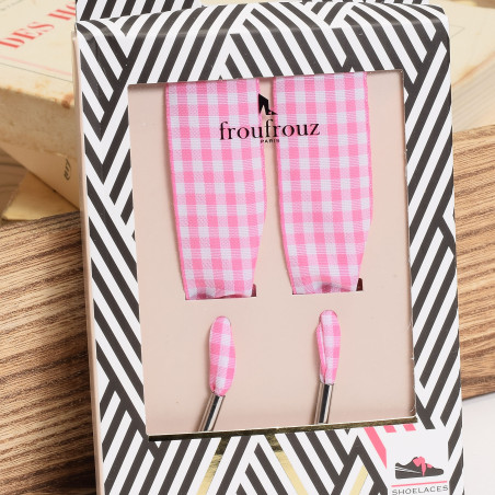 LACETS VICHY Rose, Lacets Froufrouz