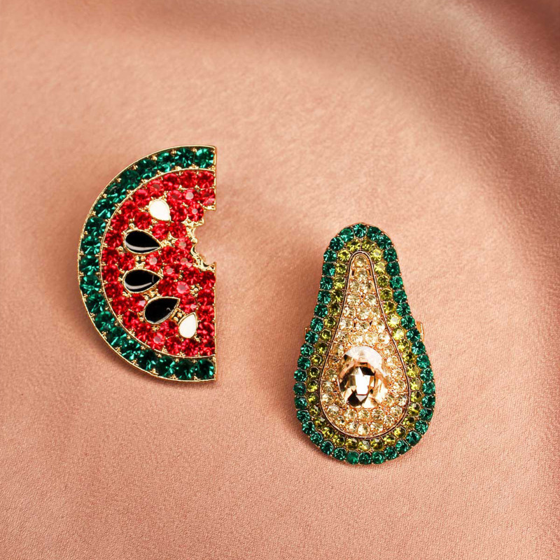 BIJOU AVOCAT PASTEQUE Multicolore, Bijoux de chaussures Froufrouz