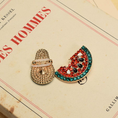 BIJOU AVOCAT PASTEQUE Multicolore, Bijoux de chaussures Froufrouz