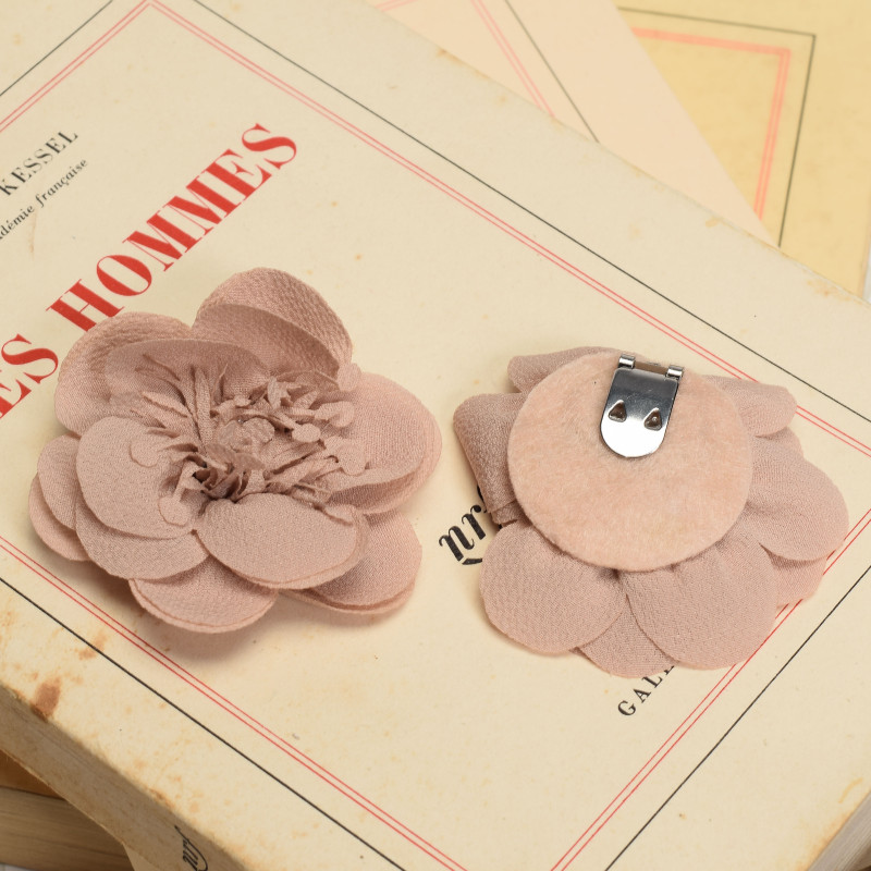 CLIPS MAHELIA Beige, Bijoux de chaussures Froufrouz