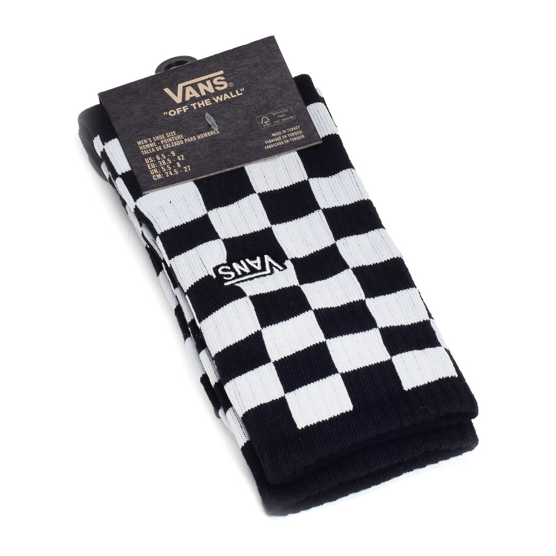MN CHECKERBOARD II CREW Damier, Chaussettes Vans