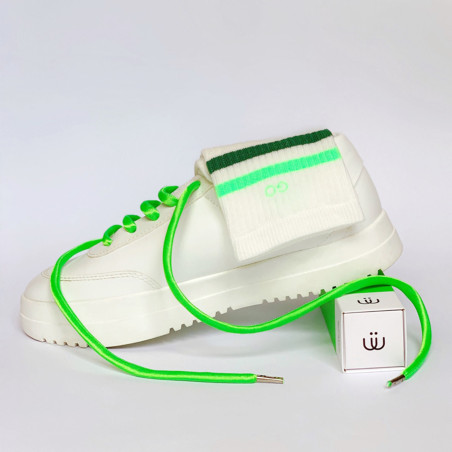 LACETS NEON Vert Fluo, Lacets Sliwils