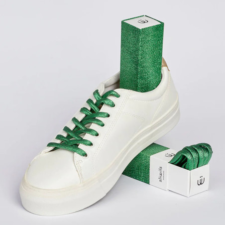 LACETS MANHATTAN Vert, Lacets Sliwils