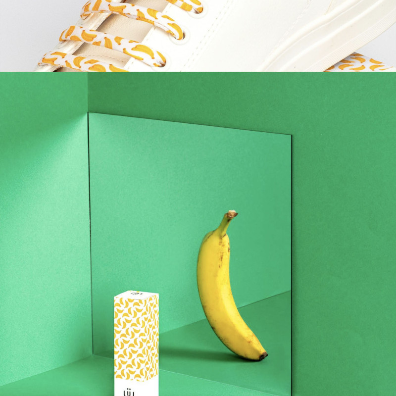 LACETS TROPICAL Banane, Lacets Sliwils