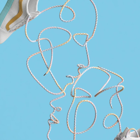 LACETS LTD EDITION Blanc Multicolore, Lacets Sliwils