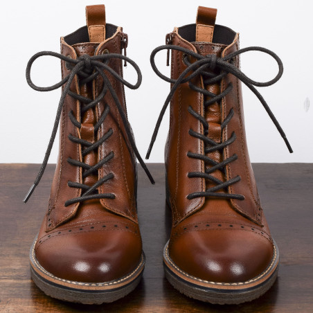 GELINE Cognac, Boots Fugitive