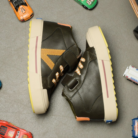 1065198 Kaki, Baskets montantes Victoria