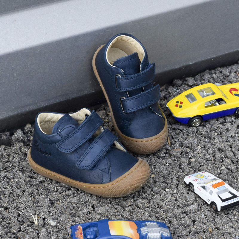 COCOON VELCRO BOY CLASSIC Marine, Chaussures à Scratch Naturino