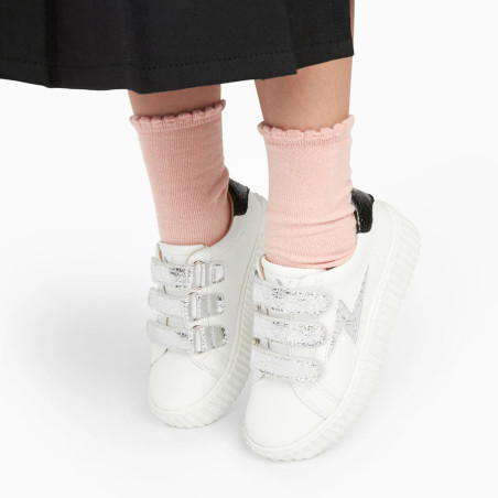 MINI MARILOU Blanc Argent, Sneakers basses Vanessa Wu