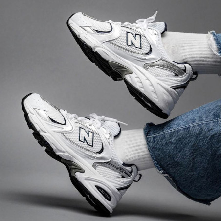 MR530 Blanc Bleu, Baskets running New Balance
