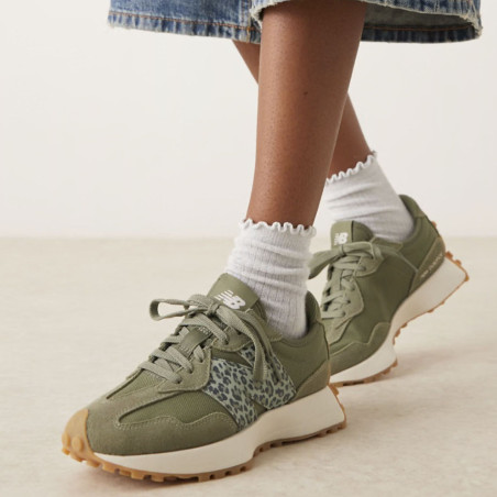 WS327 Kaki Léopard, Baskets running New Balance