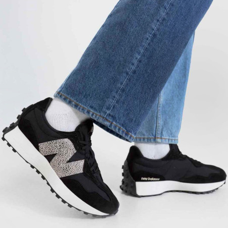 WS327 Noir Léopard, Baskets running New Balance