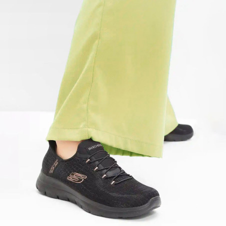 SUMMITS CLASSY NIGHT Noir, Slip-On Skechers