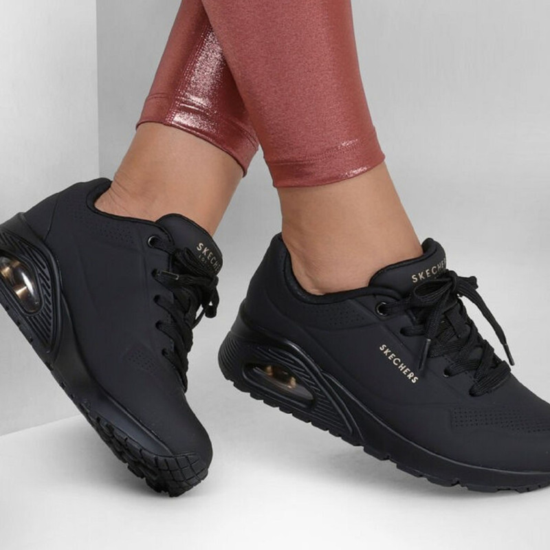 UNO STAND ON AIR W Noir, Sneakers basses Skechers