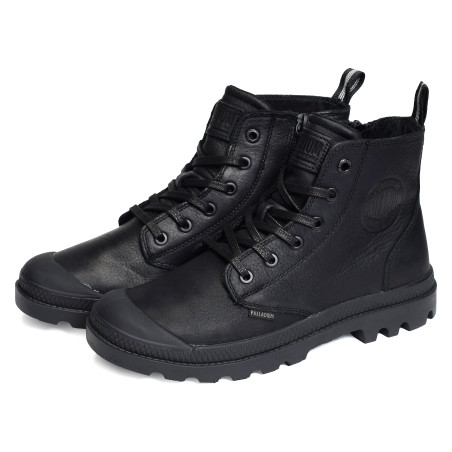 PAMPA ZIP LEATHER Noir, Boots Palladium