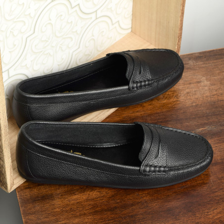 NERYS Noir, Mocassins Coach & Four