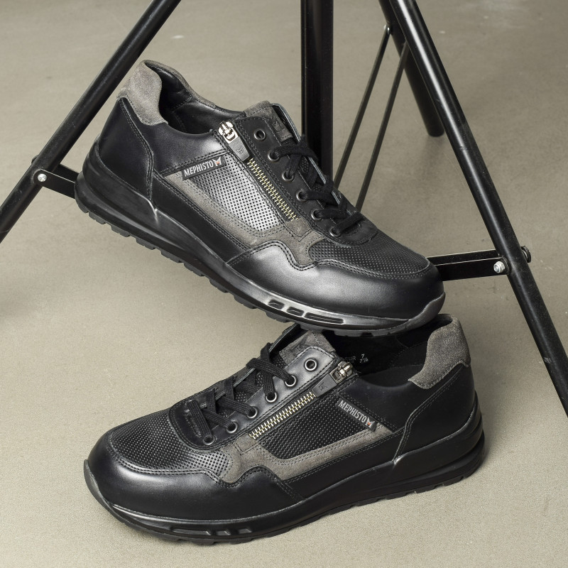 BRADLEY Noir, Baskets running Mephisto
