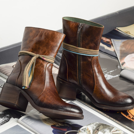 D948 Marron, Bottines Felmini