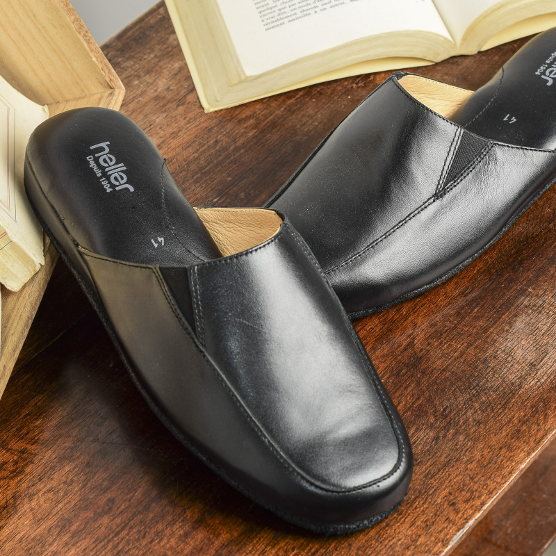 DIMARO Noir, Mules Heller