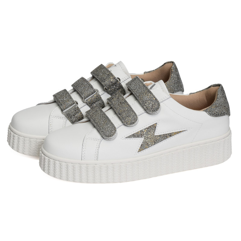 JANE Blanc Gris, Sneakers basses Vanessa Wu