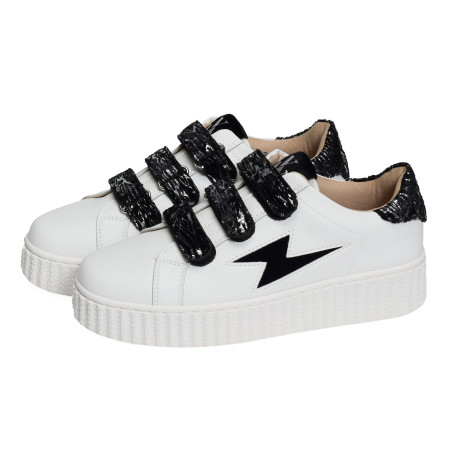 INGRID Blanc Noir, Sneakers basses Vanessa Wu