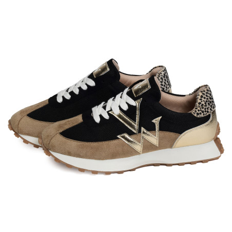 PIA Beige Noir, Baskets running Vanessa Wu