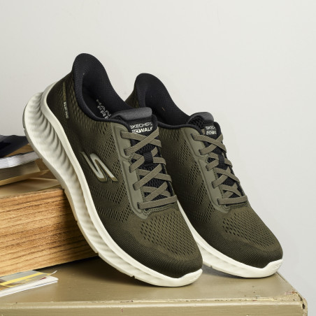 GO WALK NOW PAYTON Kaki, Slip-On Skechers