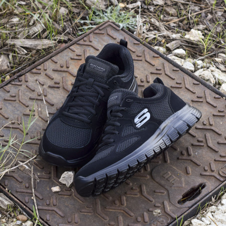 BURNS AGOURA Noir, Baskets running Skechers