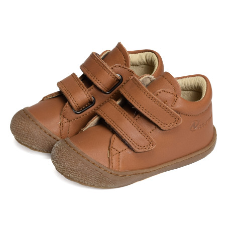 COCOON VELCRO BOY CLASSIC Cognac, Chaussures à Scratch Naturino