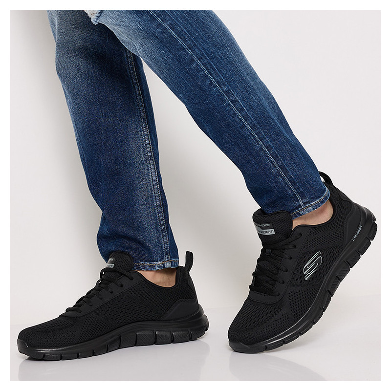 TRACK LESHUR Noir, Baskets running Skechers