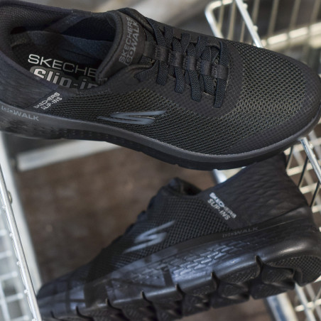 GO WALK FLEX HANDS UP Noir, Slip-On Skechers