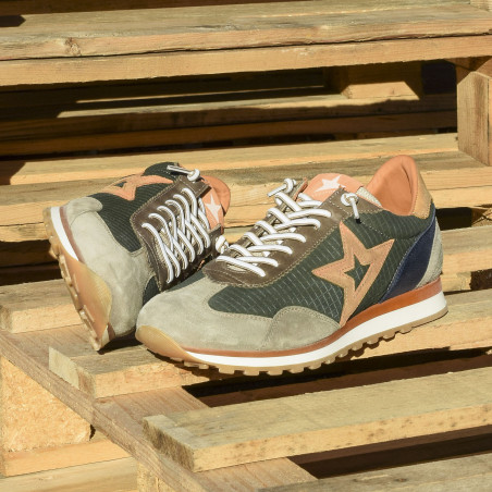 C1259 Kaki, Baskets running Cetti