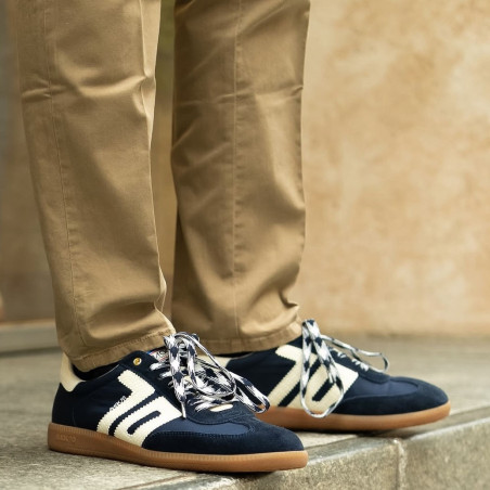 GHOST NYLON MEN Marine, Sneakers basses Back 70