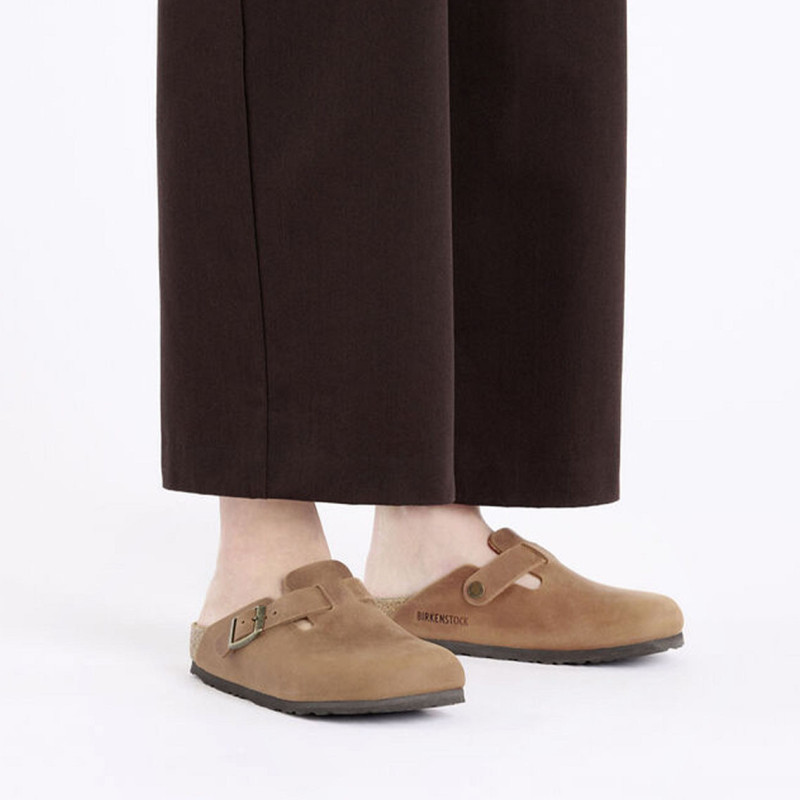 BOSTON CUIR W Cognac, Sabots Birkenstock