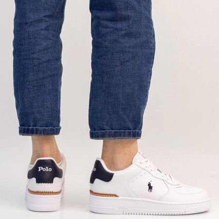 MASTERS COURT Blanc Marine, Sneakers basses Polo Ralph Lauren