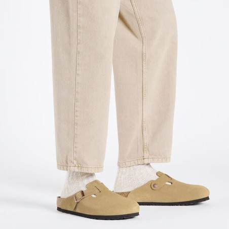 BOSTON SUEDE Beige, Sabots Birkenstock