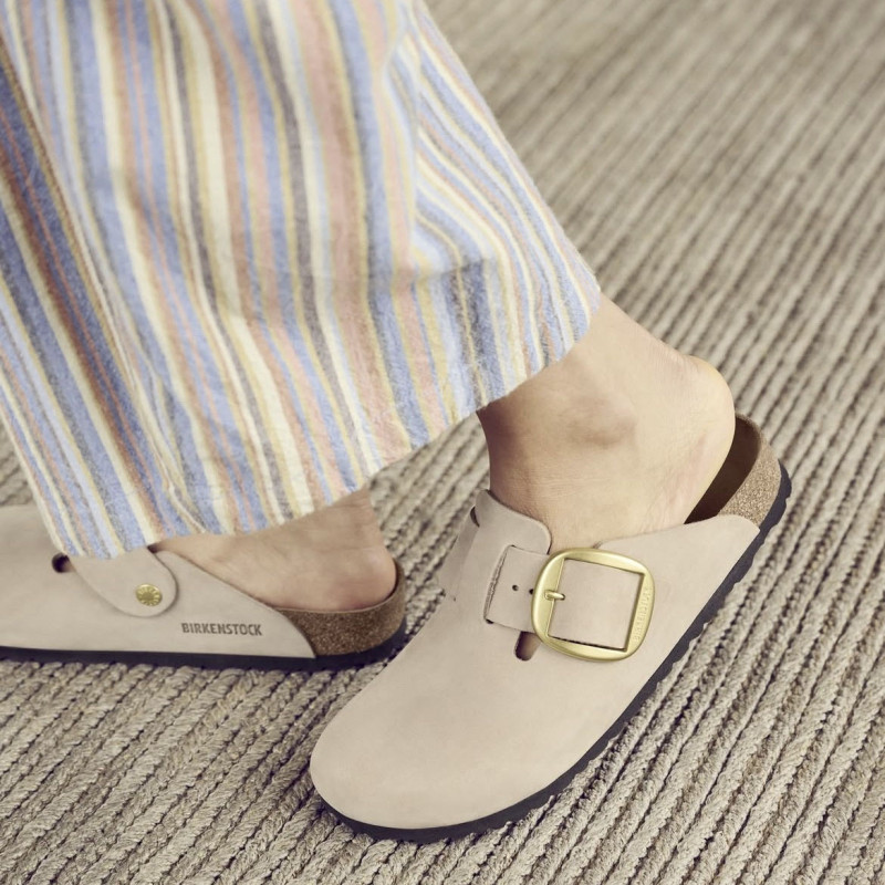 BOSTON BIG BUCKLE Sand, Sabots Birkenstock
