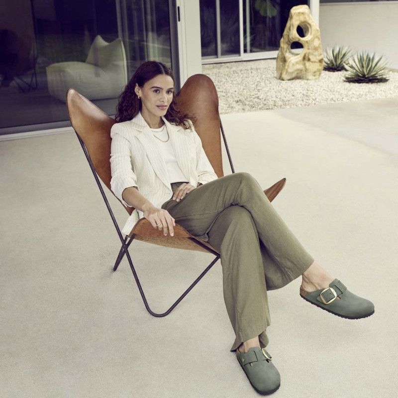 BOSTON BIG BUCKLE Kaki, Sabots Birkenstock