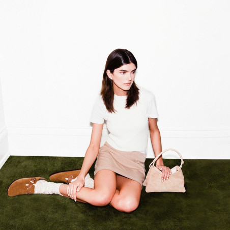 BOSTON BRAIDED Camel, Sabots Birkenstock