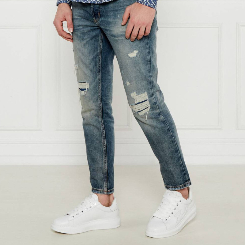 KAPRI MEN SIGNIA PATCH Blanc, Sneakers basses Karl Lagerfeld