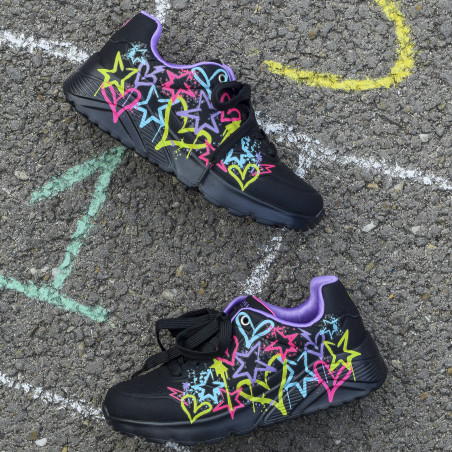 UNO LITE MY DRIP Noir, Sneakers basses Skechers