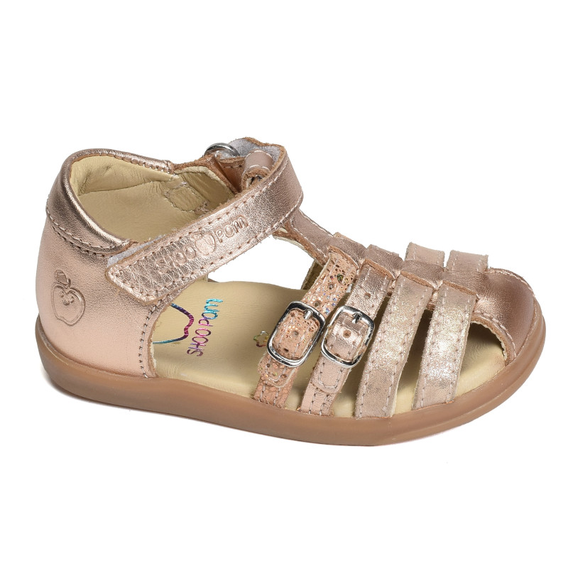 PIKA SPART Rose Or, Sandales plates & Nu-Pieds Shoopom