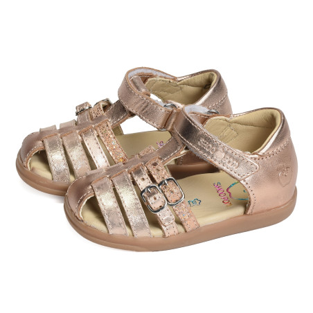 PIKA SPART Rose Or, Sandales plates & Nu-Pieds Shoopom
