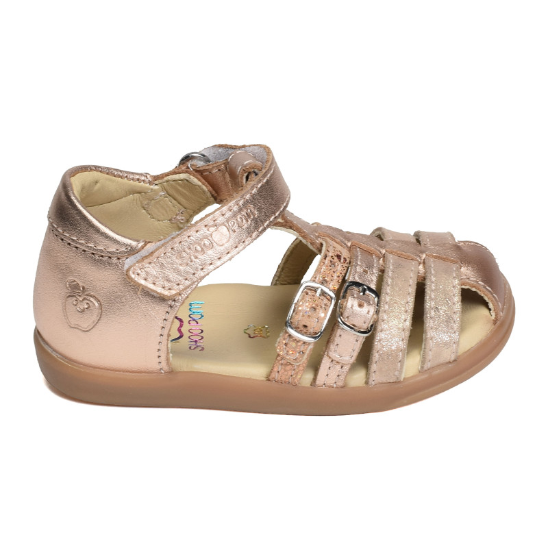 PIKA SPART Rose Or, Sandales plates & Nu-Pieds Shoopom