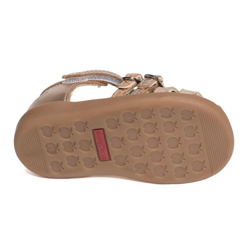 PIKA SPART Rose Or, Sandales plates & Nu-Pieds Shoopom