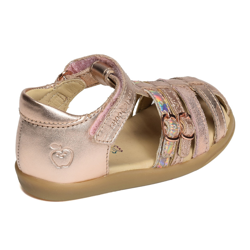 PIKA SPART Rose Platine, Sandales plates & Nu-Pieds Shoopom