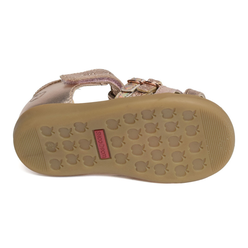 PIKA SPART Rose Platine, Sandales plates & Nu-Pieds Shoopom