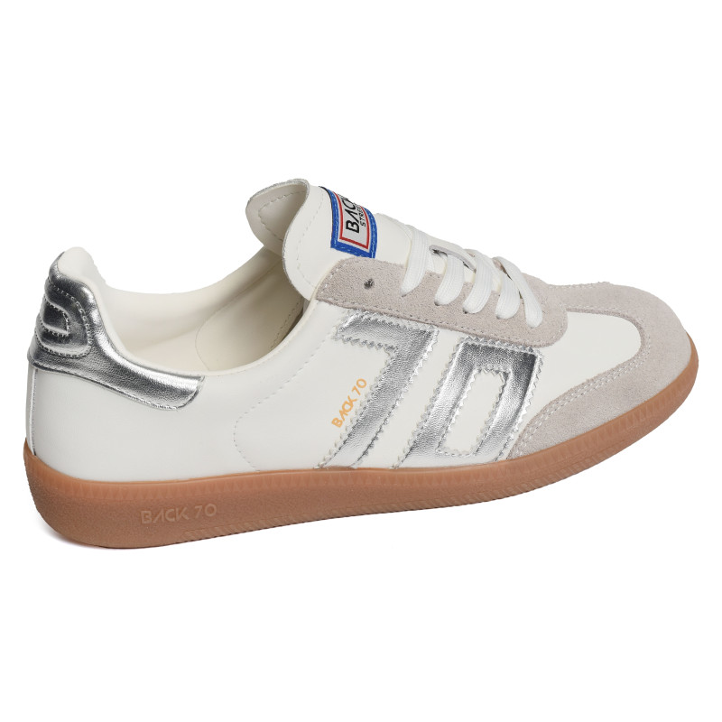 CLOUD METALLIC Blanc Argent, Sneakers basses Back 70