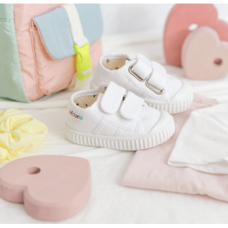 136606 Blanc, Chaussures basses Victoria